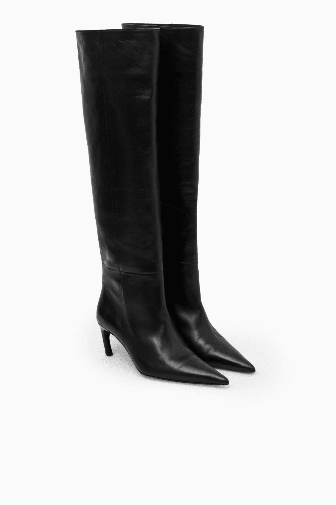 Saved knee-high boots